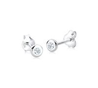 Elli DIAMONDS Earrings Women Earstuds with Diamond (0.06 ct.) in 925 Sterling Silver