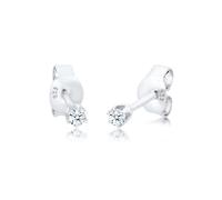 Paar Ohrstecker ELLI DIAMONDS "Stecker Diamant 0.06 ct. Solitär 925 Silber", silber, Ohrringe, Damen, onesize, 0,06 P1 = bei 10-facher Vergrößerung erkennbare Einschlüsse mit Diamanten, Silber 925 (St