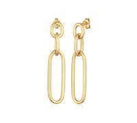 Paar Ohrstecker ELLI "Glieder Basic Hänger Blogger 925 Silber", gold, Ohrringe, Damen, onesize, ohne Stein, Silber 925 (Sterlingsilber), Paar Ohrstecker (37177868-0)