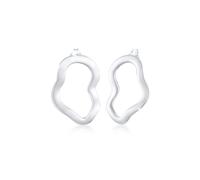Paar Ohrstecker ELLI "Hänger Organic Look Matt Basic Blogger 925 Silber", silber, Ohrringe, Damen, onesize, ohne Stein, Silber 925 (Sterlingsilber), Paar Ohrstecker (18234558-0)