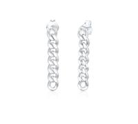 Paar Ohrstecker ELLI "Hänger Panzerkette Trend Blogger Cool 925 Silber", silber, Ohrringe, Damen, onesize, ohne Stein, Silber 925 (Sterlingsilber) (42113069-0) silber