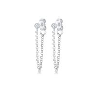 Paar Ohrstecker ELLI "Lang Trend 925 Silber, mit Kristallen von Swarovski", silber, Ohrringe, Damen, onesize,mit Steinen, Silber 925 (Sterlingsilber), Paar Ohrstecker (804480-0)
