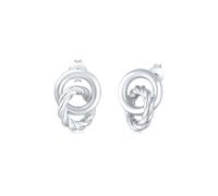 Paar Ohrstecker ELLI "Ohrstecker Kreis Knoten 925 Sterling Silber", silber, Ohrringe, Damen, onesize, ohne Stein, Silber 925 (Sterlingsilber) (62358054-0) silber