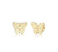 Paar Ohrstecker ELLI "Schmetterling Sommer Trend 925 Sterling Silber", gold, Ohrringe, Damen, onesize, ohne Stein, Silber 925 (Sterlingsilber) (17588812-0) gold