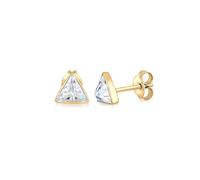 Paar Ohrstecker ELLI "Stecker Dreieck Triangle Geo Zirkonia 925 Silber", gold, Ohrringe, Damen, onesize,mit Steinen, Silber 925 (Sterlingsilber) (71867218-0) gold