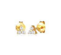 Paar Ohrstecker ELLI "Stecker Dreieck Zirkonia 925 Silber", gold, Ohrringe, Damen, onesize,mit Steinen, Silber 925 (Sterlingsilber) (27275451-0) gold