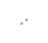 Paar Ohrstecker EMPORIO ARMANI "Schmuck Geschenk Silber 925 Knoten-Optik", silberfarben, Ohrringe, Damen, Silber 925 (Sterlingsilber) (94217863-0) silberfarben
