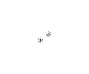 Paar Ohrstecker EMPORIO ARMANI "Schmuck Geschenk Silber 925 Knoten-Optik", silberfarben, Ohrringe, Damen, Silber 925 (Sterlingsilber) (94217863-0) silberfarben