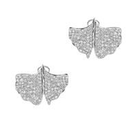 Paar Ohrstecker EMPORIO ARMANI, silber (metallfarben, edelstahlfarben, kristallweiß, kristallweiß), Ohrringe, Damen, Edelstahl Metall, Edelstahl, Metall, mit Zirkonia (synth.) (84525408-0) metallfarbe
