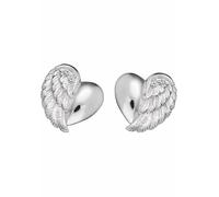 Paar Ohrstecker ENGELSRUFER "Little magic HERZFLÜGEL", silber (silberfarben, kristallweiß), Ohrringe, Damen, Silber 925 (Sterlingsilber), mit Zirkonia (synth.) (10777426-0) silberfarben, kristallweiß