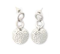 Paar Ohrstecker FIRETTI "mit Kreisen, elegant, edel strukturiert", grau (metallfarben), Ohrringe, Damen, Metall (88594343-0) metallfarben