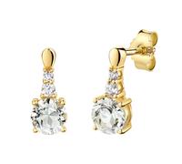Paar Ohrstecker FIRETTI "Schmuck Geschenk Gold 333 Ohrschmuck Ohrringe", gelbgoldfarben, hellgrün, hellgrün, Ohrringe, Damen, Gelbgold 333, mit Amethyst (52620317-0) gelbgoldfarben, hellgrün, hellgrün