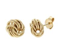 Paar Ohrstecker FIRETTI "Schmuck Geschenk Gold 375 Ohrschmuck Ohrringe Loveknot", gelbgoldfarben, Ohrringe, Damen, 8mm, Gelbgold 375 (69022149-0) gelbgoldfarben