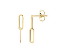 Paar Ohrstecker FIRETTI "Schmuck Geschenk Gold 375 Ohrschmuck Ohrringe Oval", gelbgoldfarben, Ohrringe, Damen, Gelbgold 375 (76924042-0) gelbgoldfarben