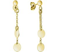 Paar Ohrstecker FIRETTI "Schmuck Geschenk, Ohrringe Plättchen, Silber 925", gold (gelbgoldfarben), Ohrringe, Damen, Silber 925 (Sterlingsilber) (38107030-0) gelbgoldfarben