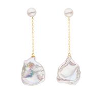 Paar Ohrstecker FIRETTI "Schmuck Geschenk Ohrschmuck Perle", gold (gelbgoldfarben, weiß), Ohrringe, Damen, Perlen Silber 925 (Sterlingsilber), Perlen, Silber 925 (Sterlingsilber), Made in Germany - mi