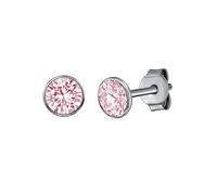 Paar Ohrstecker FIRETTI "Schmuck Geschenk Silber 925 Ohrschmuck", bunt (silberfarben, pink, pink), Ohrringe, Damen, 5mm, Silber 925 (Sterlingsilber), mit Zirkonia (synth.) (48010626-0) silberfarben, p