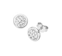 Paar Ohrstecker FIRETTI "Schmuck Geschenk Silber 925 Ohrschmuck", bunt (silberfarben, weiß, weiß), Ohrringe, Damen, Silber 925 (Sterlingsilber), mit Kristallstein (11133731-0) silberfarben, weiß, weiß