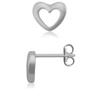 Paar Ohrstecker FIRETTI "Schmuck Geschenk Silber 925 Ohrschmuck Herz", silber (silberfarben), Ohrringe, Damen, Silber 925 (Sterlingsilber) (43952646-0) silberfarben