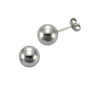 Paar Ohrstecker FIRETTI "Schmuck Geschenk Silber 925 Ohrschmuck Kugel" Gr. 6, silber (silberfarben), Ohrringe, Damen, 6, Silber 925 (Sterlingsilber) (29746362-6) silberfarben