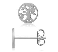 Paar Ohrstecker FIRETTI "Schmuck Geschenk Silber 925 Ohrschmuck Lebensbaum", silber (silberfarben), Ohrringe, Damen, 7mm, Silber 925 (Sterlingsilber) (48830206-0) silberfarben