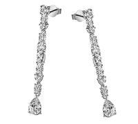 Paar Ohrstecker FIRETTI "Schmuck Geschenk Silber 925 Ohrschmuck Ohrringe", silberfarben, kristallweiß, kristallweiß, Ohrringe, Damen, Silber 925 (Sterlingsilber), mit Zirkonia (synth.) (20760213-0) si