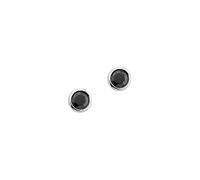Paar Ohrstecker FIRETTI "Schmuck Geschenk Silber 925 Ohrschmuck Solitär in mehreren Größen" Gr. 4, silberfarben, schwarz, schwarz, Ohrringe, Damen, 4, Silber 925 (Sterlingsilber), mit Zirkonia (synth.