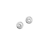 Paar Ohrstecker FIRETTI "Schmuck Geschenk Silber 925 Ohrschmuck Solitär in mehreren Größen" Gr. 5, silberfarben, kristallweiß, kristallweiß, Ohrringe, Damen, 5, Silber 925 (Sterlingsilber), mit Zirkon