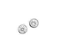 Paar Ohrstecker FIRETTI "Schmuck Geschenk Silber 925 Ohrschmuck Solitär in mehreren Größen" Gr. 6, silberfarben, kristallweiß, kristallweiß, Ohrringe, Damen, 6, Silber 925 (Sterlingsilber), mit Zirkon