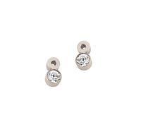Paar Ohrstecker FIRETTI "Schmuck Geschenk Titan Ohrschmuck Ohrringe Kristall", titanfarben, kristallweiß, kristallweiß, Ohrringe, Damen, Titan, mit Swarovski Kristall (71085226-0) titanfarben, kristal