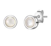 Glanzstücke München Ohrstecker Sterling Silber Perlmutt in 4,9 mm Damen