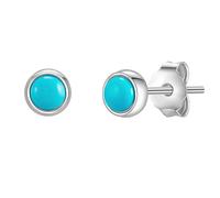 Paar Ohrstecker GLANZSTÜCKE MÜNCHEN "Set: GSM1470", blau (silber), Ohrringe, Damen, 4,3,mit Steinen, Silber 925 (Sterlingsilber), aus Sterling silber (68924660-0) silber