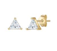 Paar Ohrstecker GLANZSTÜCKE MÜNCHEN "Set: GSM1836", gelb (gelbgold, weiß), Ohrringe, Damen, 4,7,mit Zirkonia, Silber 925 (Sterlingsilber), aus Sterling Silber (46807561-0) gelbgold, weiß