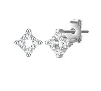 Paar Ohrstecker GLANZSTÜCKE MÜNCHEN "Set: GSM1843", silber, weiß, Ohrringe, Damen, 5,1,mit Zirkonia, Silber 925 (Sterlingsilber), aus Sterling Silber (29618454-0) silber, weiß