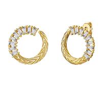 Paar Ohrstecker GLANZSTÜCKE MÜNCHEN "Set: GSM340", gelbgold, weiß, Ohrringe, Damen, 15,3,mit Zirkonia, Silber 925 (Sterlingsilber), aus Sterling Silber (53480204-0) gelbgold, weiß