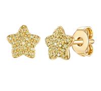 Paar Ohrstecker GLANZSTÜCKE MÜNCHEN "Set: LLL9", gelbgold, oliv, Ohrringe, Mädchen, 6,4,mit Zirkonia, Silber 925 (Sterlingsilber), Ohrstecker Sterling Silber gelbgold Zirkonia oliv (50962012-0) gelbgo