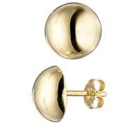 Paar Ohrstecker JOBO, gold (goldfarben), Ohrringe, Damen, 9,9mm, Silber 925 (Sterlingsilber), rund 925 Silber vergoldet (42826216-0) goldfarben