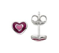 Paar Ohrstecker JOBO "Herz", silber (silber 925), Ohrringe, Damen, Silber 925 (Sterlingsilber), 925 Silber (39143223-0) silber 925