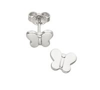 Paar Ohrstecker JOBO "Ohrringe Kinderohrringe Schmetterling", silber 925, Ohrringe, Jungen, Silber 925 (Sterlingsilber), 925 Silber rhodiniert (67833356-0) silber 925
