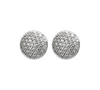 Paar Ohrstecker JOBO "Ohrringe Silberohrringe 8 mm", silber 925, weiß, Ohrringe, Damen, 8,4mm, Silber 925 (Sterlingsilber), 925 Silber mit 74 Zirkonia (40986703-0) silber 925, weiß