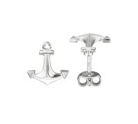 Paar Ohrstecker JOBO "Ohrringe Silberohrringe Anker 10 mm", silber 925, Ohrringe, Damen, Silber 925 (Sterlingsilber), 925 Silber rhodiniert (51352764-0) silber 925