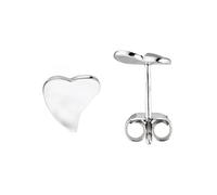 Paar Ohrstecker JOBO "Ohrringe Silberohrringe Herz 9 mm", silber (silber 925), Ohrringe, Damen, Silber 925 (Sterlingsilber), 925 Silber (87107556-0) silber 925