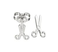 Paar Ohrstecker JOBO "Ohrringe Silberohrringe Schere 10 mm", silber 925, Ohrringe, Damen, Silber 925 (Sterlingsilber), 925 Silber rhodiniert (14676356-0) silber 925