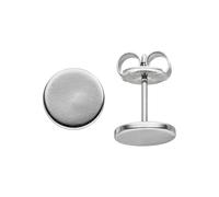 Paar Ohrstecker JOBO, silber (edelstahlfarben), Ohrringe, Damen, 8mm, Edelstahl, STUDS Edelstahl (37130341-0) edelstahlfarben