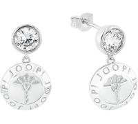 Paar Ohrstecker JOOP "2038049", silber (silberfarben, weiß, kristallweiß), Ohrringe, Damen, Silber 925 (Sterlingsilber), mit Zirkonia (synth.) (66763218-0) silberfarben, weiß, kristallweiß