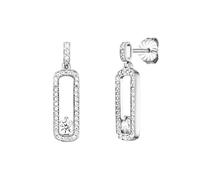 Paar Ohrstecker JULIE JULSEN "925 Silber rhodiniert Zirkonia weiß", weiß (weiß, weiß), Ohrringe, Damen, one-size, Silber 925 (Sterlingsilber) (17445518-0) weiß, weiß