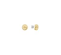 Paar Ohrstecker LACOSTE "MEMENTO", gold (gelbgoldfarben, edelstahlfarben), Ohrringe, Damen, 10mm, Edelstahl (78931523-0) gelbgoldfarben, edelstahlfarben