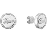 Paar Ohrstecker LACOSTE "MEMENTO", silber (edelstahlfarben), Ohrringe, Damen, 10mm, Edelstahl (73977433-0) edelstahlfarben