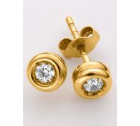 Paar Ohrstecker LADY, gold (gelbgold 375), Ohrringe, Damen, Diamanten (52426165-0) gelbgold 375