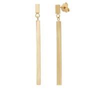 Paar Ohrstecker LADY, gold (gelbgold 375), Ohrringe, Damen, Metall (58609864-0) gelbgold 375